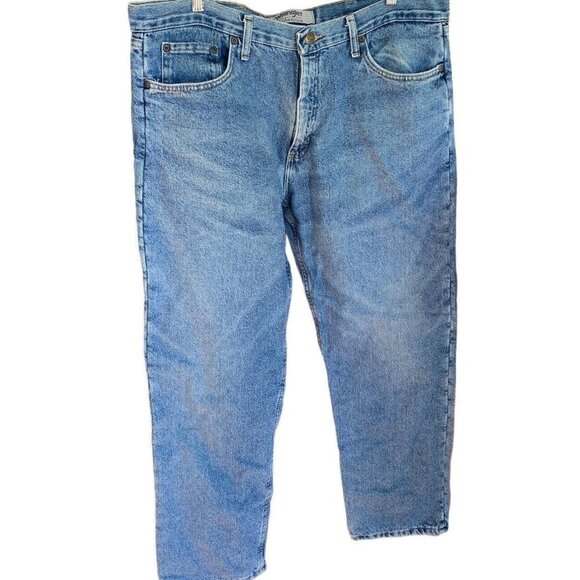 Wrangler Other - Wrangler Authentics Mens Fleece Lined Insulated Warm Blue Jeans Size 40x30​​​​​